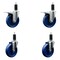 Service Caster 5'' Solid Poly Swivel 1-1/4'' Expanding Stem Caster Set 2 Total Lock Brakes, 4PK SCC-EXTTL20S514-SPUS-2-S-2-114 - alternate 1
